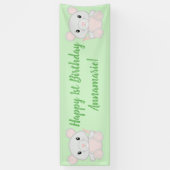 Muis Mice Birthday Party Green Spandoek (Verticaal)