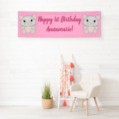 Muis Mice Birthday Party Pink Spandoek (Insitu)