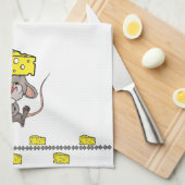 Muis Mice Cheese Kitchen Hand Towel Theedoek (Quarter Fold)