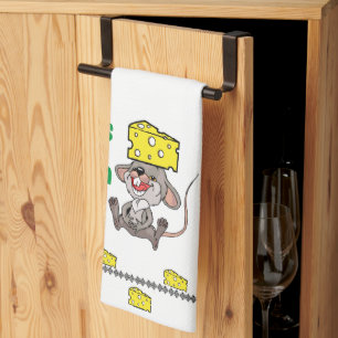 Muis Mice Cheese Kitchen Hand Towel Theedoek