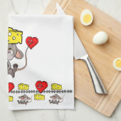 Muis Mice Cheese Kitchen Hand Towel Theedoek (Quarter Fold)