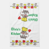 Muis Mice Cheese Kitchen Hand Towel Theedoek (Verticaal)