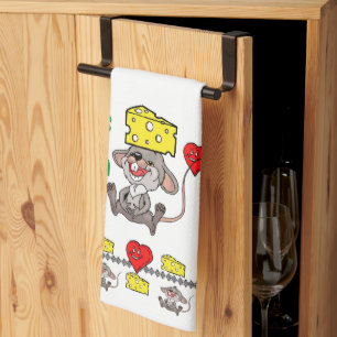 Muis Mice Cheese Kitchen Hand Towel Theedoek
