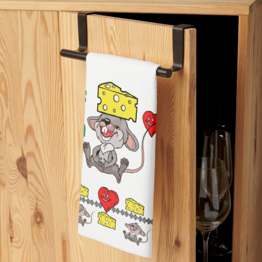 Muis Mice Cheese Kitchen Hand Towel Theedoek (Derde Gevouwen)