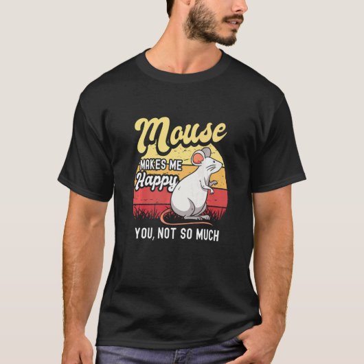 Muis Mice Rat Gerbil Maus Ratón Pet Rodent Mannen  T-shirt (Voorkant)