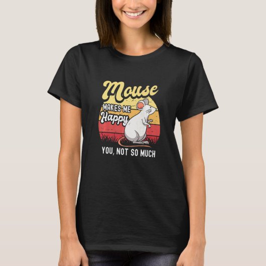 Muis Mice Rat Gerbil Maus Ratón Pet Rodent Mannen T-shirt (Voorkant)