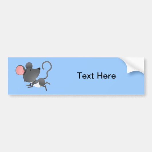 Muis Mice Rat Rodents Mammal Cute Cartoon Animal Bumpersticker (Voorkant)