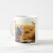 Muis Mok – Aardige Keramische Koffiekop (Voorkant links)
