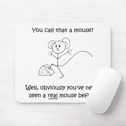 Muis Mousepad Muismat (Met muis)