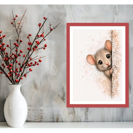 Muis Muur Kunst Minimalistische Muizen Print