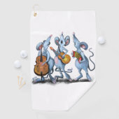 Muis Muziek Band Grappige Golf Handdoek (Insitu)