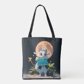 Muis mystique Canvas tas (Achterkant)