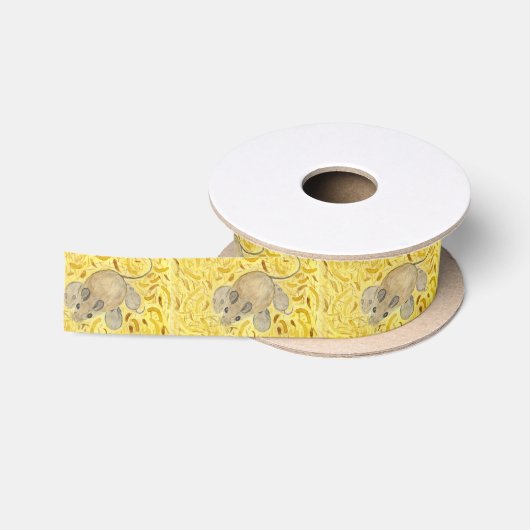 Muis Nest Satijnen Lint (Spoel)