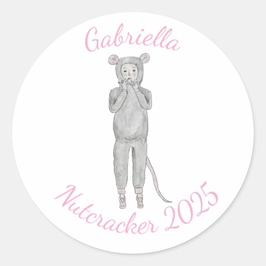 Muis Notenkraker Sticker (Voorkant)