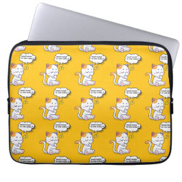 Muis of vis? – grappig huisdier – Deep Thinking Ca Laptop Sleeve