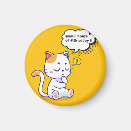 Muis of vis? – grappig huisdier – Deep Thinking Ca Magneet