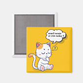 Muis of vis? – grappig huisdier – Deep Thinking Ca Magneet (Voorkant / Achterkant)