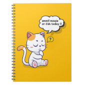 Muis of vis? – grappig huisdier – Deep Thinking Ca Notitieboek (Voorkant)