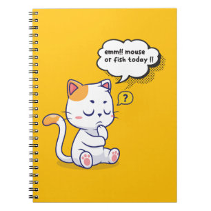 Muis of vis? – grappig huisdier – Deep Thinking Ca Notitieboek