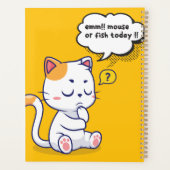 Muis of vis? – grappig huisdier – Deep Thinking Ca Planner (Achterkant)