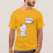 Muis of vis? – grappig huisdier – Deep Thinking Ca T-shirt (Voorkant)