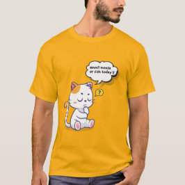 Muis of vis? – grappig huisdier – Deep Thinking Ca T-shirt
