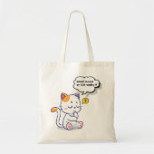 Muis of vis? – grappig huisdier – Deep Thinking Ca Tote Bag (Voorkant)