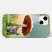 Muis onder een paddenstoel Case-Mate iPhone case (Achterkant (horizontaal))