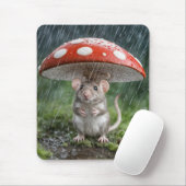 Muis onder een paddenstoel muismat (Met muis)
