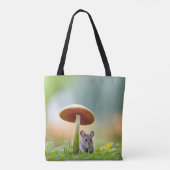 Muis onder een paddenstoel tote bag (Achterkant)