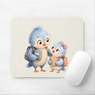 Muis Onderlegger met Mooie Blauwe Vogel Muismat