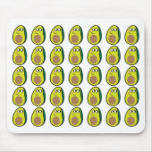 Muis Onderlegger met Mopshond Avocado - Fruit Bure Muismat (Voorkant)