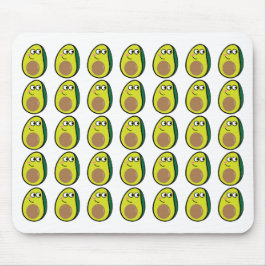 Muis Onderlegger met Mopshond Avocado - Fruit Bure Muismat