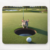 Muis op een golfbaan muismat (Voorkant)