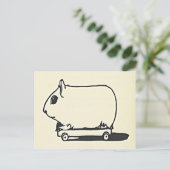 Muis op een skateboard Leuke Groeten Verjaardag Ka Briefkaart (Staand voorkant)