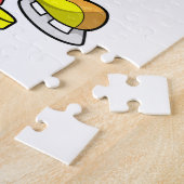 Muis op Ice hockey met Hockey stick Legpuzzel (Zijkant)