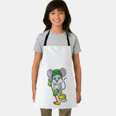 Muis op Ice hockey met Hockey stick Schort (Insitu)