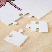 Muis op Ice hockey met ijshockeystick Legpuzzel (Zijkant)