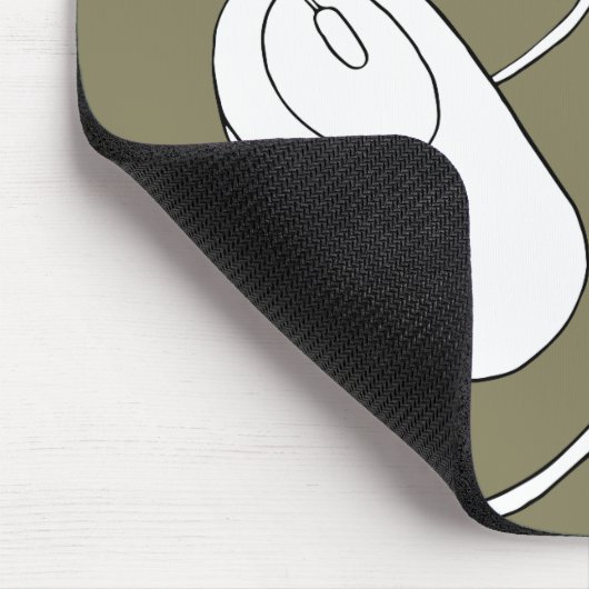 Muis op Mousepad Muismat (Hoek)
