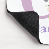 Muis Pad Initial Plus Naam & Bloemen Ontwerp Muismat (Hoek)