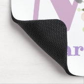 Muis Pad Initial Plus Naam & Bloemen Ontwerp Muismat (Hoek)