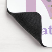 Muis Pad Initial Plus Naam & Bloemen Ontwerp Muismat (Hoek)
