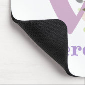 Muis Pad Initial Plus Naam & Bloemen Ontwerp Muismat (Hoek)