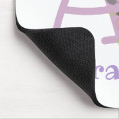 Muis Pad Initial Plus Naam & Bloemen Ontwerp Muismat (Hoek)