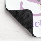Muis Pad Initial Plus Naam & Bloemen Ontwerp Muismat (Hoek)