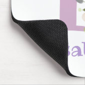 Muis Pad Initial Plus Naam & Bloemen Ontwerp Muismat (Hoek)