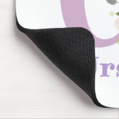 Muis Pad Initial Plus Naam & Bloemen Ontwerp Muismat (Hoek)
