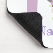 Muis Pad Initial Plus Naam & Bloemen Ontwerp Muismat (Hoek)
