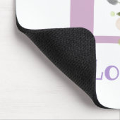 Muis Pad Initial Plus Naam & Bloemen Ontwerp Muismat (Hoek)
