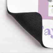 Muis Pad Initial Plus Naam & Bloemen Ontwerp Muismat (Hoek)